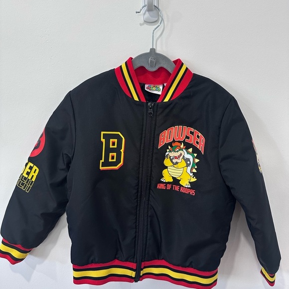 Nintendo Super Mario Bomber Jacket, Bowser Jacket Size 5/6 - Picture 5 of 12